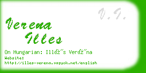 verena illes business card